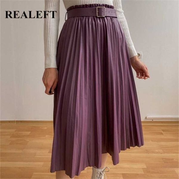 realeft women stylish faux pu leather pleated skirts with belted autumn winter female high waist umbrella chic 211112, Black
realeft women stylish faux pu leather pleated skirts with belted autumn winter female high waist umbrella chic 211112, Black
