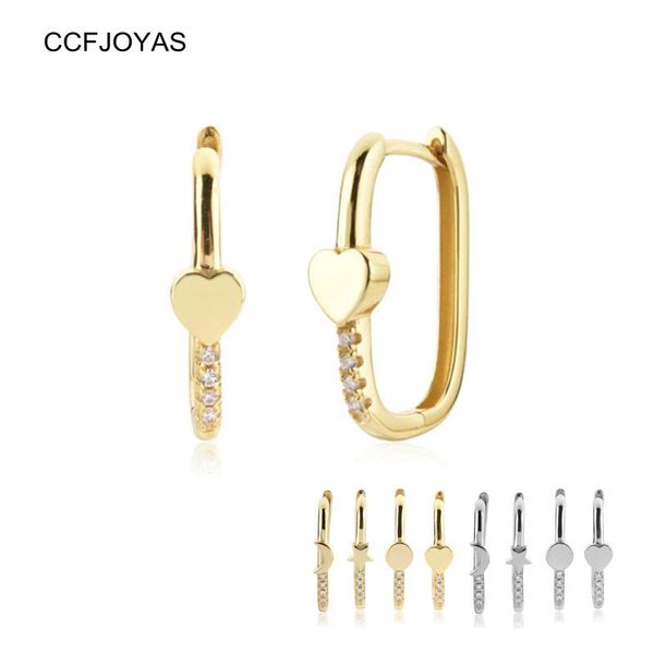 hoop & huggie ccfjoyas 925 sterling silver star/moon/heart/round oval earrings european and american geometric for women 2021, Golden;silver 
hoop & huggie ccfjoyas 925 sterling silver star/moon/heart/round oval earrings european and american geometric for women 2021, Golden;silver