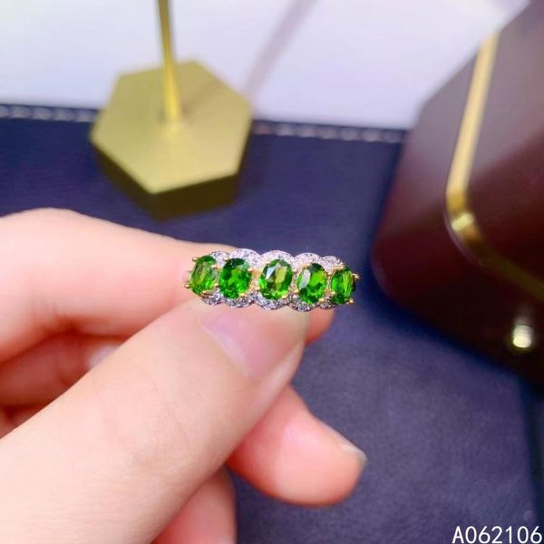 cluster rings 925 pure silver chinese style natural diopside women's classic fashion fresh adjustable gem row ring fine jewelry support, Golden;silver
cluster rings 925 pure silver chinese style natural diopside women's classic fashion fresh adjustable gem row ring fine jewelry support, Golden;silver