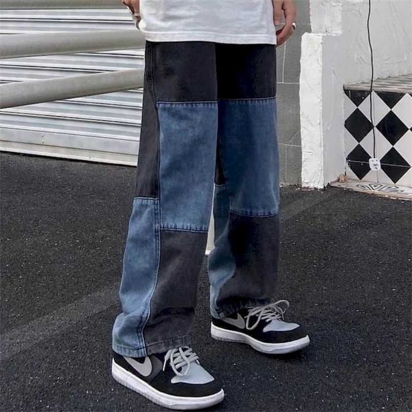autumn spring harajuku jeans men's straight pants vintage patchworked wide leg loose punk trousers streetwear 211111, Blue
autumn spring harajuku jeans men's straight pants vintage patchworked wide leg loose punk trousers streetwear 211111, Blue