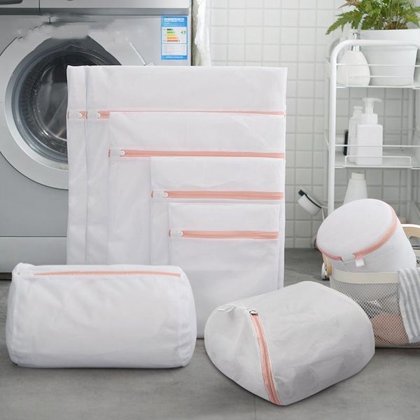 laundry bags pink zippered polyester mesh bag thickened fine washing machine t-shirt sweater coat underwear care wash
laundry bags pink zippered polyester mesh bag thickened fine washing machine t-shirt sweater coat underwear care wash