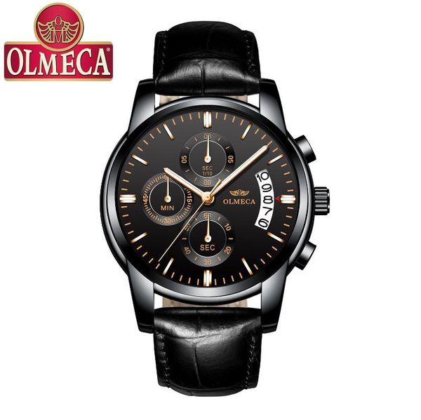 wristwatches olmeca fashion mens watches chronograph relogio masculino business watch men male quartz wristwatch date clock, Slivery;brown
wristwatches olmeca fashion mens watches chronograph relogio masculino business watch men male quartz wristwatch date clock, Slivery;brown