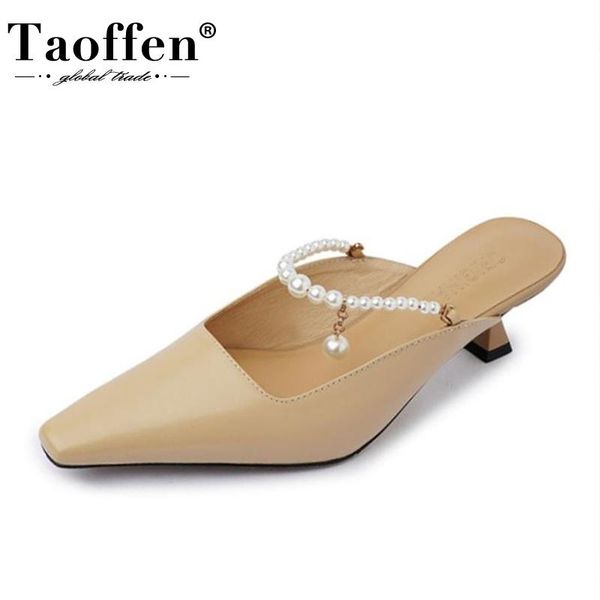 sandals taoffen women real leather string beads strange heel shoes fashion ladies footwear size 34-39, Black
sandals taoffen women real leather string beads strange heel shoes fashion ladies footwear size 34-39, Black