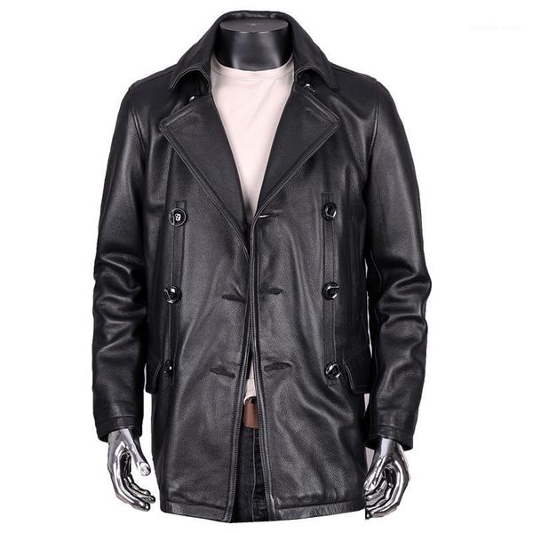 men's leather & faux 2021 black long casual style genuine jacket men plus size 5xl real natural cowhide autumn slim fit pea coat
men's leather & faux 2021 black long casual style genuine jacket men plus size 5xl real natural cowhide autumn slim fit pea coat