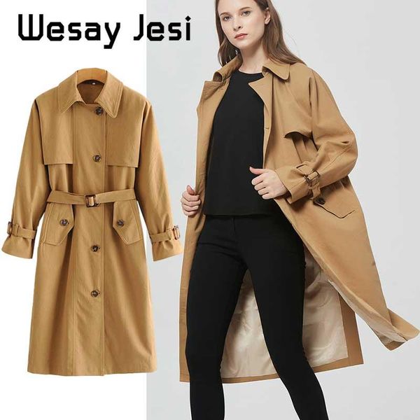 women's jackets 2021 fashion autumn vintage jacket women windbreaker coat casual lapel oversized sashes female outerwear plus size, Black;brown
women's jackets 2021 fashion autumn vintage jacket women windbreaker coat casual lapel oversized sashes female outerwear plus size, Black;brown