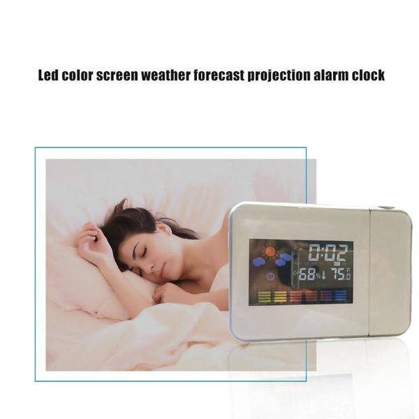 other clocks & accessories led color screen alarm clock table time and date weather forecast display projector calender usb char
other clocks & accessories led color screen alarm clock table time and date weather forecast display projector calender usb char