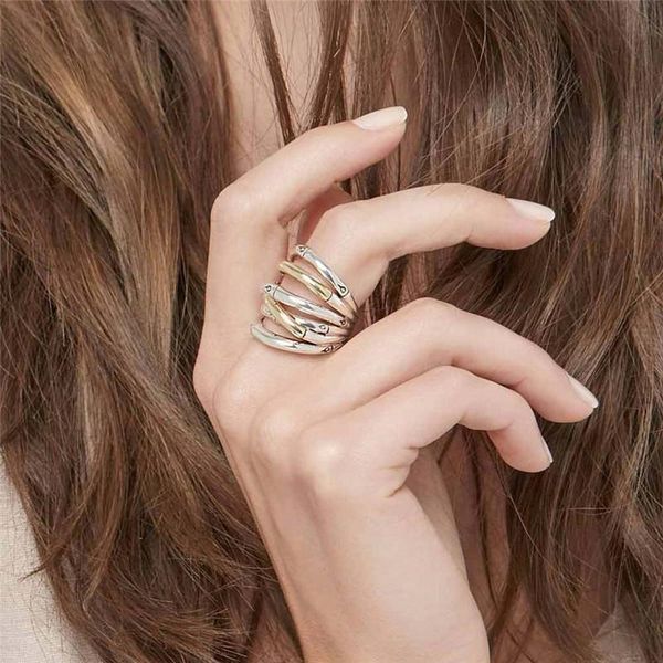 cluster rings trendy lady gold multi-layer for women jewelry silver plated ring female princess engagement accessories, Golden;silver
cluster rings trendy lady gold multi-layer for women jewelry silver plated ring female princess engagement accessories, Golden;silver