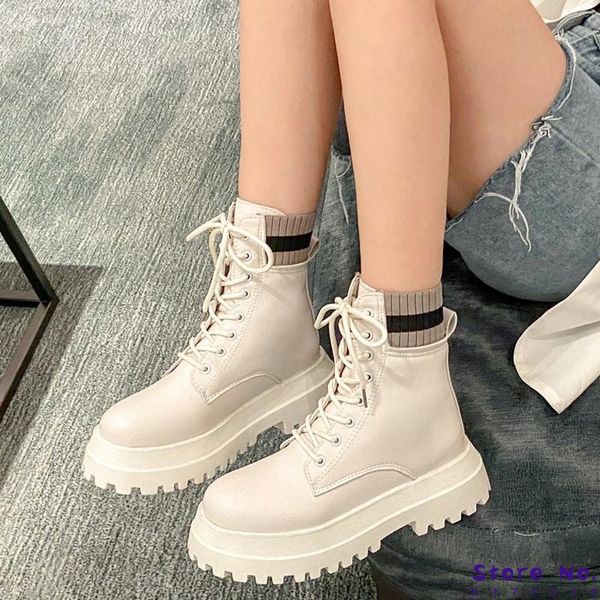 boots patchwork knit fashion platform ankle for women pu leather chunky woman lace up casual shoes, Black
boots patchwork knit fashion platform ankle for women pu leather chunky woman lace up casual shoes, Black