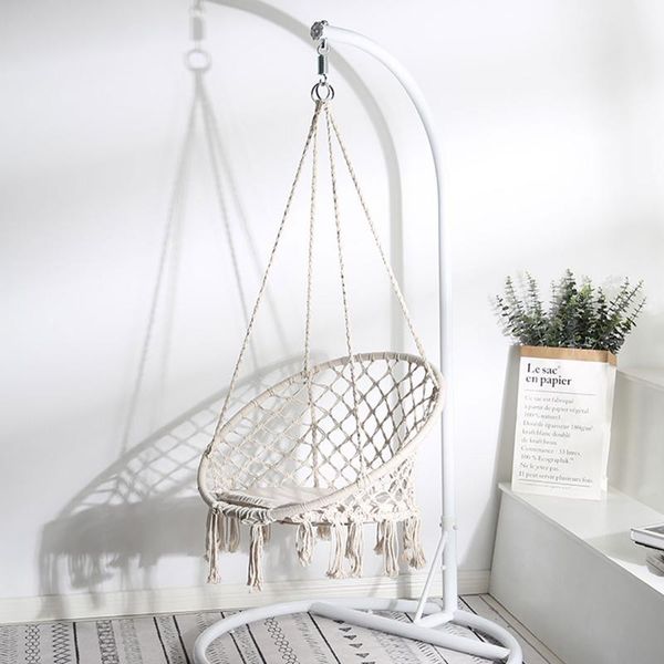 camp furniture creamy-white nordic cotton rope hammock hanging chair handmade knitted indoor outdoor kids swing chairs
camp furniture creamy-white nordic cotton rope hammock hanging chair handmade knitted indoor outdoor kids swing chairs