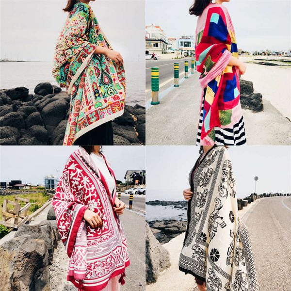 2019 summer sunscreen ethnic tourism thin sunshade shawl silk super large scarf cotton hemp autumn winter girl, Blue;gray
2019 summer sunscreen ethnic tourism thin sunshade shawl silk super large scarf cotton hemp autumn winter girl, Blue;gray
