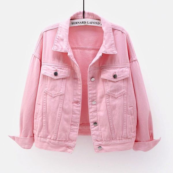 women's jackets solid color lapel button women denim 2021 spring and autumn casual long sleeve korean loose coats fashion top, Black;brown
women's jackets solid color lapel button women denim 2021 spring and autumn casual long sleeve korean loose coats fashion top, Black;brown