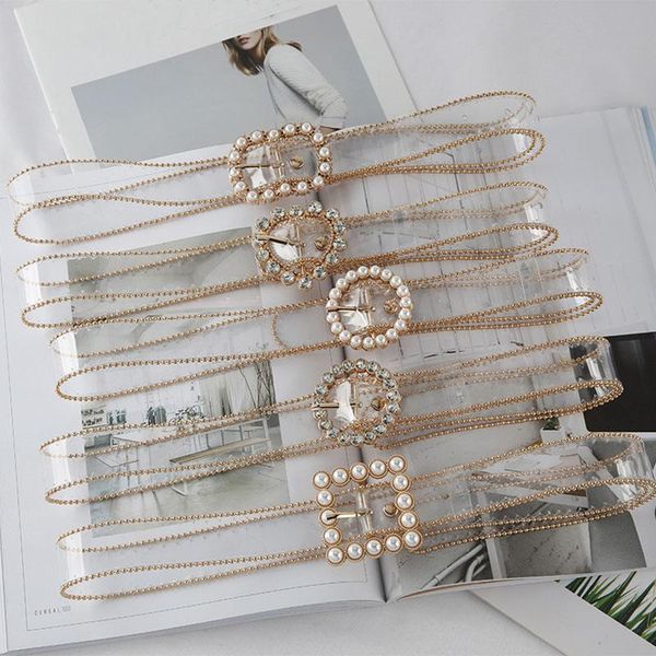 belts pvc clear belt for women fashion pin buckle female white waist trousers transparent ladies jeans grommet pearl, Black;brown
belts pvc clear belt for women fashion pin buckle female white waist trousers transparent ladies jeans grommet pearl, Black;brown