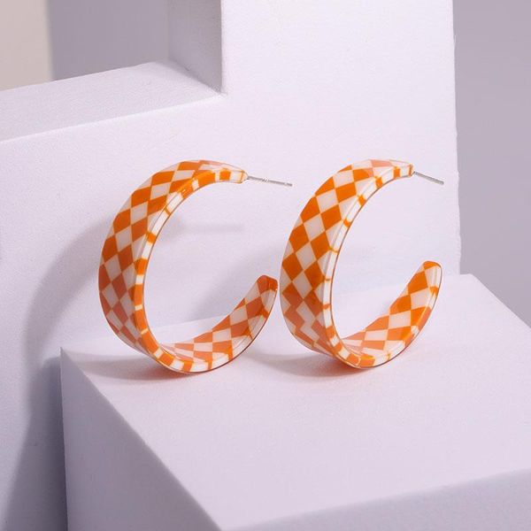 hoop & huggie vintage exaggerate resin acetic acid colorful checkerboard c-shape earrings for women party jewelry gift huanzhi 2021, Golden;silver
hoop & huggie vintage exaggerate resin acetic acid colorful checkerboard c-shape earrings for women party jewelry gift huanzhi 2021, Golden;silver
