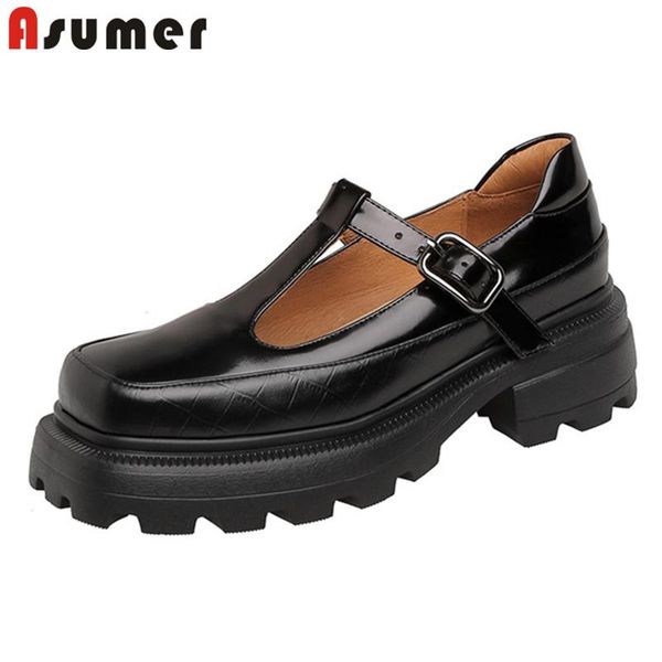 asumer european style single shoes women pumps genuine leather shoes square toe spring summer thick bottom casual woman, Black
asumer european style single shoes women pumps genuine leather shoes square toe spring summer thick bottom casual woman, Black