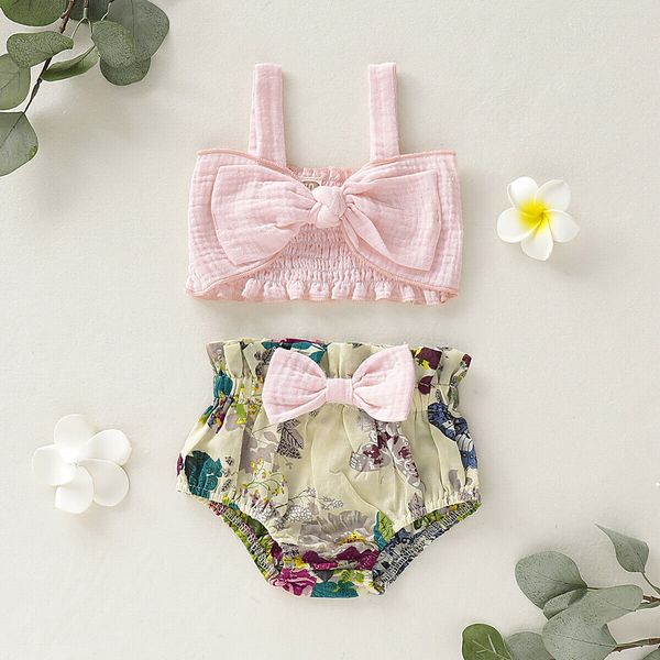 0-24m newborn kids baby girl floral clothes bowknot sleeveless corp and shorts summer cute lovely outfits cotton sunsuit, White
0-24m newborn kids baby girl floral clothes bowknot sleeveless corp and shorts summer cute lovely outfits cotton sunsuit, White