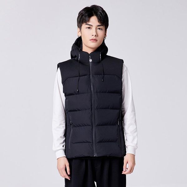 men's vests m-8xl cotton padded vest with hooded patchwork design loose warm outwear fashion casual oversize clothes 9618m, Black;white
men's vests m-8xl cotton padded vest with hooded patchwork design loose warm outwear fashion casual oversize clothes 9618m, Black;white