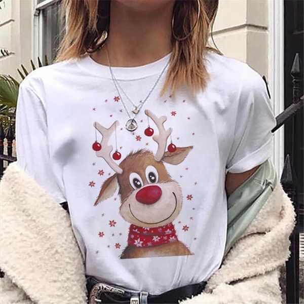 cute deer harajuku graphic and mens women fashion christmas print white short sleeve, White;black
cute deer harajuku graphic and mens women fashion christmas print white short sleeve, White;black