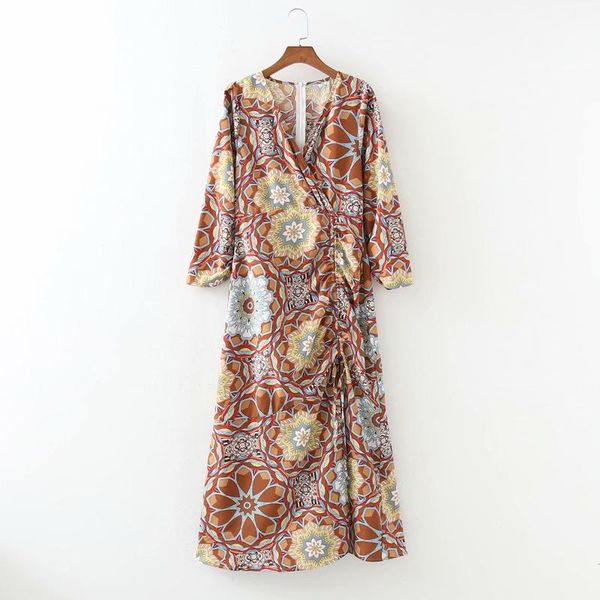 casual dresses 2021 vintage women printed kaftan dress fashion v-neck drawstring long sleeves chic lady maxi woman robe, Black;gray
casual dresses 2021 vintage women printed kaftan dress fashion v-neck drawstring long sleeves chic lady maxi woman robe, Black;gray