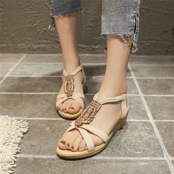 dress shoes womail woman sandals open toe wedges girls flat bohemian style beach ladies t-tied elastic flatform sliders shoe, Black
dress shoes womail woman sandals open toe wedges girls flat bohemian style beach ladies t-tied elastic flatform sliders shoe, Black