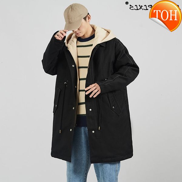 men's 2021 new winter casual parka coat mid-length hooded clothes 90% duck down jacket, Black 
men's 2021 new winter casual parka coat mid-length hooded clothes 90% duck down jacket, Black