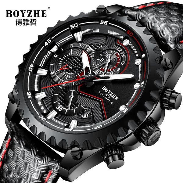 wristwatches boyzhe watch men luxury waterproof calendar fashion business casual leather mechanical watches self wind clock montre, Slivery;brown
wristwatches boyzhe watch men luxury waterproof calendar fashion business casual leather mechanical watches self wind clock montre, Slivery;brown
