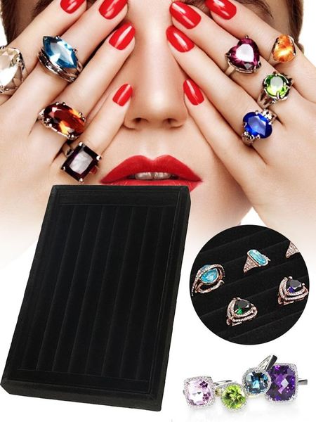 storage boxes & bins portable jewelry box organizer drawer display travel case velvet 7 slots ear studs rings tray
storage boxes & bins portable jewelry box organizer drawer display travel case velvet 7 slots ear studs rings tray