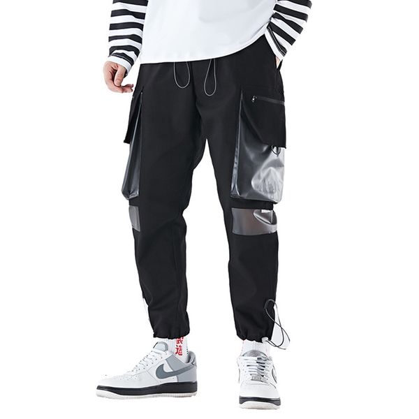 elastic waist streetwear 2021 new hip hop large pockets casual fashion cargo pants men joggers trousers spx0 25ua, Black
elastic waist streetwear 2021 new hip hop large pockets casual fashion cargo pants men joggers trousers spx0 25ua, Black