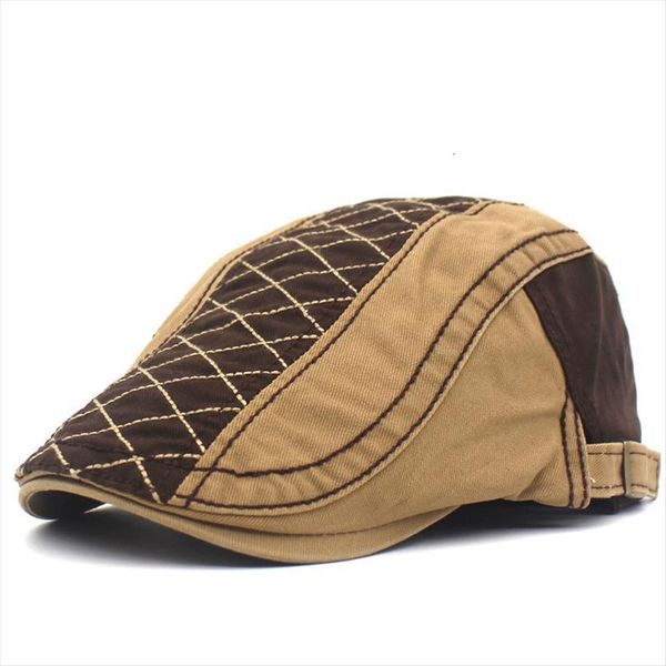 cotton mens beret embroidered plaid peaked cap stitching retro curved brim hat forward elderly, Blue;gray
cotton mens beret embroidered plaid peaked cap stitching retro curved brim hat forward elderly, Blue;gray