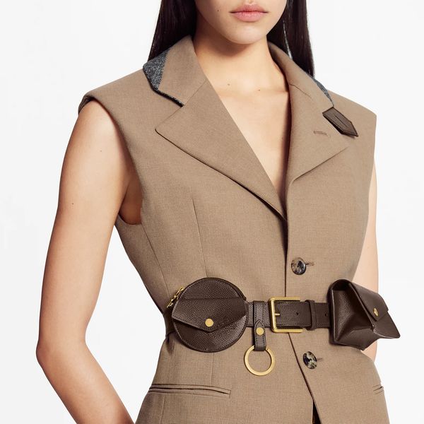 women daily multi pocket 30mm belt with removable rectangular cards pouch small round wallet and key holder 100cm, Black;brown
women daily multi pocket 30mm belt with removable rectangular cards pouch small round wallet and key holder 100cm, Black;brown