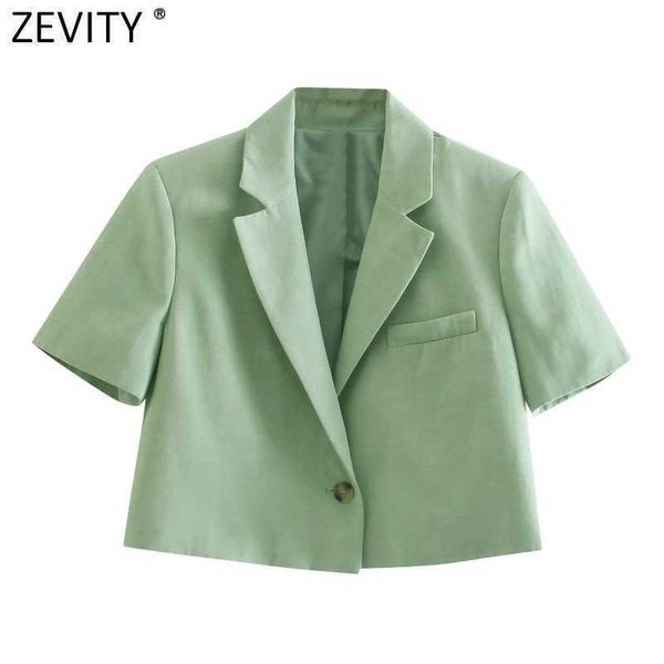 zevity women vintage notched collar solid color short slim blazer coat vintage female one button outerwear chic crop ct716 210603, White;black
zevity women vintage notched collar solid color short slim blazer coat vintage female one button outerwear chic crop ct716 210603, White;black