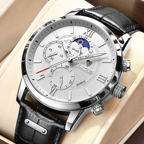 2021 lige men watches brand luxury black leather waterproof sport quartz chronograph military watch men clock relogio masculinog, Slivery;brown
2021 lige men watches brand luxury black leather waterproof sport quartz chronograph military watch men clock relogio masculinog, Slivery;brown