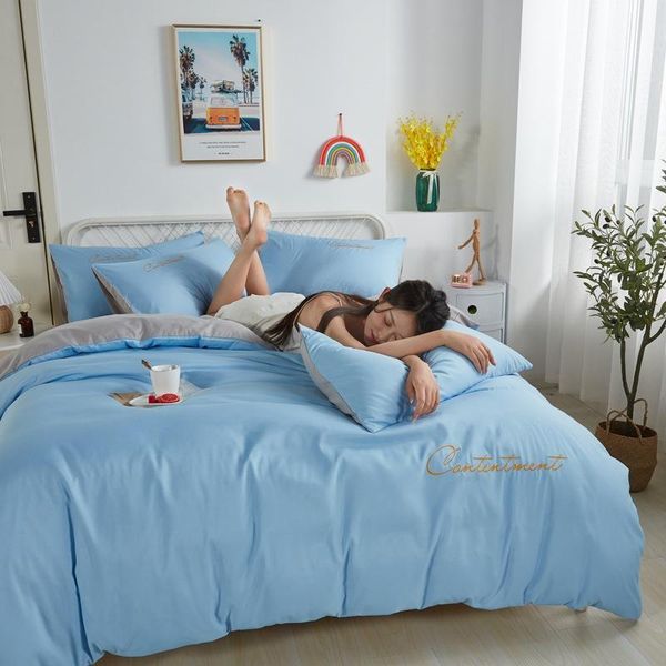 bedding sets simple solid color four-piece quilt cover nordic style student dormitory single three-piece
bedding sets simple solid color four-piece quilt cover nordic style student dormitory single three-piece