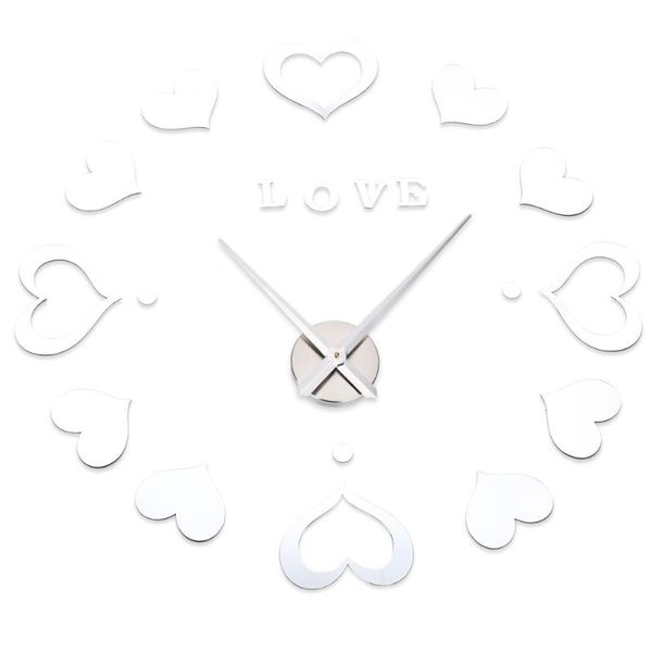 creative diy wall clock set sparkling heart shape mirror effect sticker diy digital clock silver/black water resistant eva foam
creative diy wall clock set sparkling heart shape mirror effect sticker diy digital clock silver/black water resistant eva foam