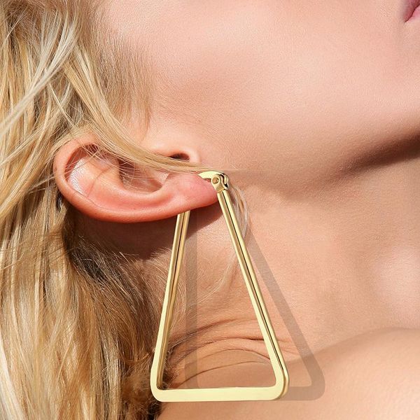 hoop & huggie 73mm personality earring simple metal triangle geometric ear ring vintage earrings for women's fashion jewelry accessorie, Golden;silver
hoop & huggie 73mm personality earring simple metal triangle geometric ear ring vintage earrings for women's fashion jewelry accessorie, Golden;silver