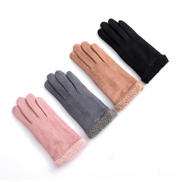 five fingers gloves winter women warm cashmere fashion for non-slip wearable double thick plush wrist touch screen driving, Blue;gray
five fingers gloves winter women warm cashmere fashion for non-slip wearable double thick plush wrist touch screen driving, Blue;gray