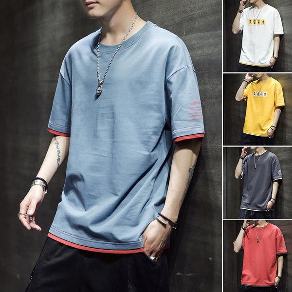 men's t-shirts 2021 summer fashion printing t short-sleeved t-shirt round collar youth leisure top, White;black
men's t-shirts 2021 summer fashion printing t short-sleeved t-shirt round collar youth leisure top, White;black