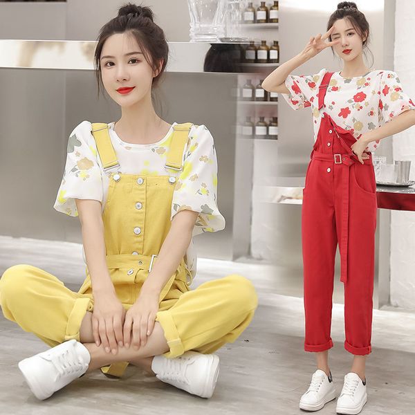 2021 women new summer fashion casual overall set female print short sleeve + loose pants sets all-match 2 piece suit l297c5vq, Gray
2021 women new summer fashion casual overall set female print short sleeve + loose pants sets all-match 2 piece suit l297c5vq, Gray