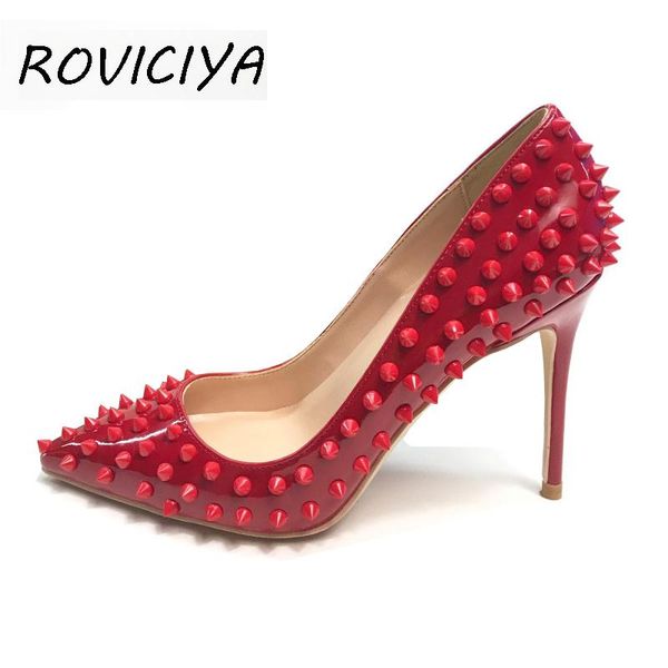 dress shoes red pumps women rivets female party woman heels ladies high heel plus size 8-12 cm 33-45 md011 roviciya, Black
dress shoes red pumps women rivets female party woman heels ladies high heel plus size 8-12 cm 33-45 md011 roviciya, Black