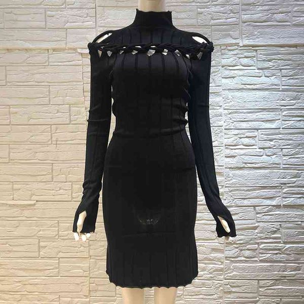 casual dresses women autumn sweater turtleneck hollow out stretch knitted bodycon n3pp, Black;gray
casual dresses women autumn sweater turtleneck hollow out stretch knitted bodycon n3pp, Black;gray