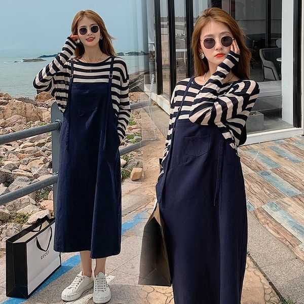 maternity dresses 7879# stripe t shirt + dress clothes loose stylish long sleevess pregnant women pregnancy, White
maternity dresses 7879# stripe t shirt + dress clothes loose stylish long sleevess pregnant women pregnancy, White