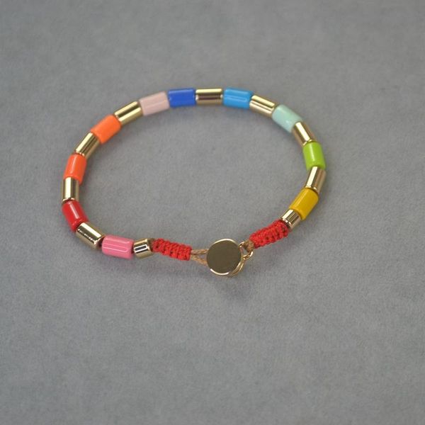 link, chain bohemian style mix and match enamel rainbow color candy bracelet street shooting, Black
link, chain bohemian style mix and match enamel rainbow color candy bracelet street shooting, Black