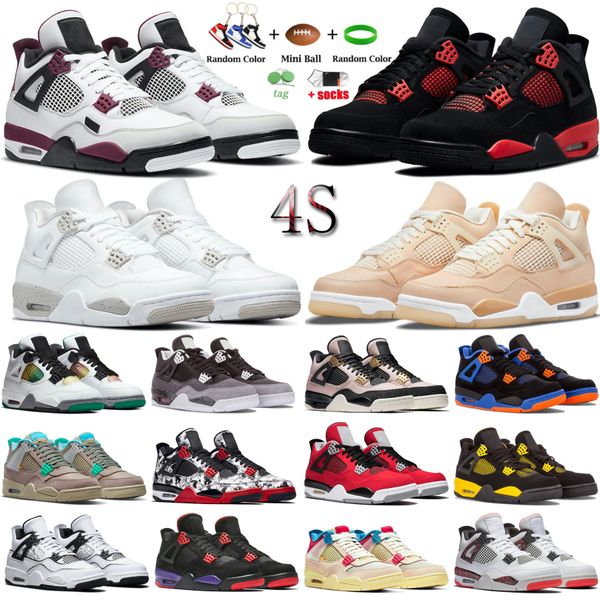 men women 4 4s basketball shoes sail white oreo bred red thunder pure money trainer sport shoe outdoor athletic sneaker
men women 4 4s basketball shoes sail white oreo bred red thunder pure money trainer sport shoe outdoor athletic sneaker