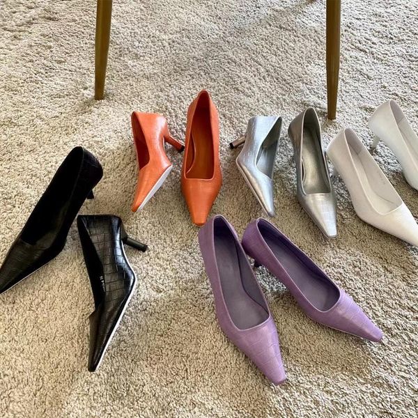dress shoes fashion women pumps pointed toe shallow slip on thin high heels purple/orange/silver/black/white elegant office 39
dress shoes fashion women pumps pointed toe shallow slip on thin high heels purple/orange/silver/black/white elegant office 39