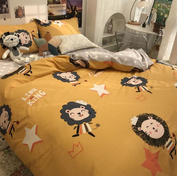 bedding sets cute cartoon lion set kid child teen,1.2 1.5 1.8 cotton twin full home textile bed sheet pillowcase duvet cover
bedding sets cute cartoon lion set kid child teen,1.2 1.5 1.8 cotton twin full home textile bed sheet pillowcase duvet cover