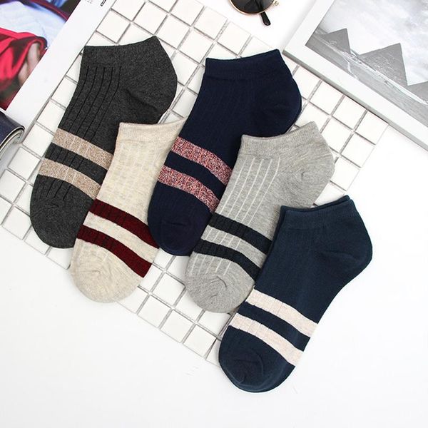 men's socks lucky zone 5 pairs/lot two bars of pure cotton breathable striped men casual shallow mouth invisible xcy, Black
men's socks lucky zone 5 pairs/lot two bars of pure cotton breathable striped men casual shallow mouth invisible xcy, Black