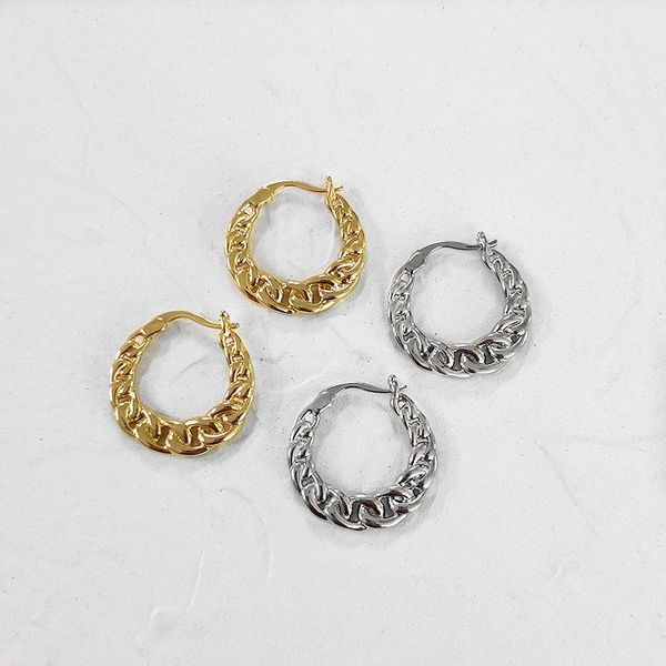 hoop & huggie minimalist chunky cuban chain earrings for women simple gold silver color metal wide curb link big pendiente, Golden;silver
hoop & huggie minimalist chunky cuban chain earrings for women simple gold silver color metal wide curb link big pendiente, Golden;silver