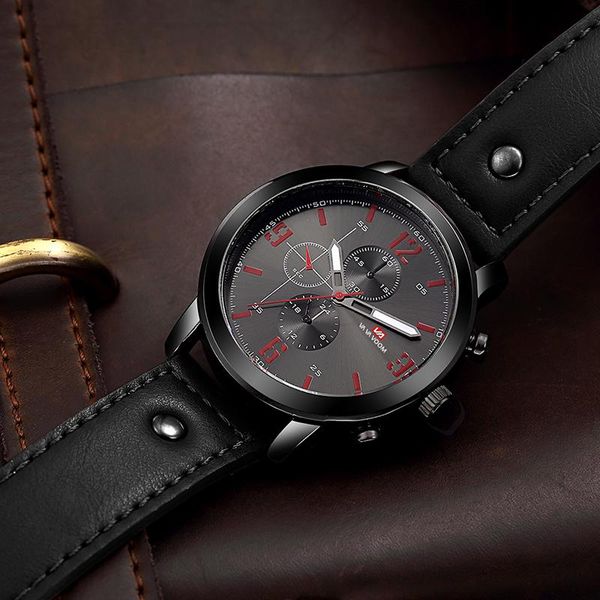 wristwatches fashion men watches 2021 men's watch waterproof stylish casual leather wristwatch drop montre homme, Slivery;brown
wristwatches fashion men watches 2021 men's watch waterproof stylish casual leather wristwatch drop montre homme, Slivery;brown
