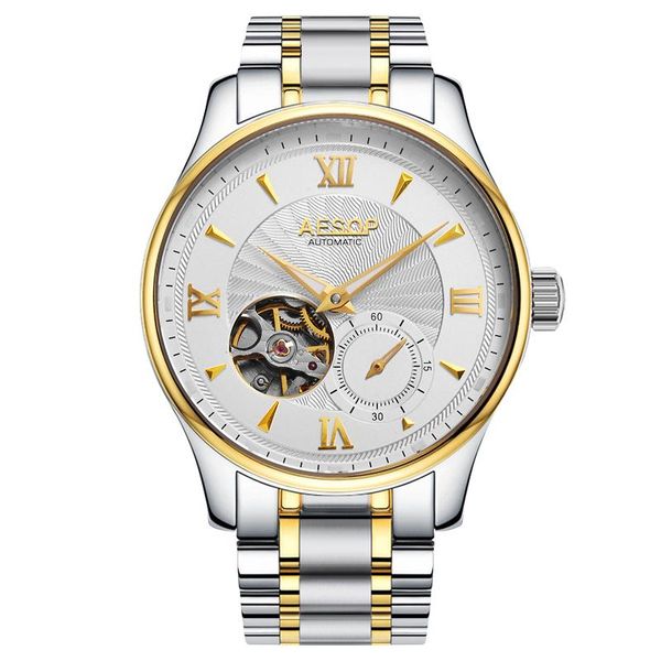wristwatches 2021 mechanical watch men's high-end luxury success business tourbillon steel hombre relogio masculino, Slivery;brown
wristwatches 2021 mechanical watch men's high-end luxury success business tourbillon steel hombre relogio masculino, Slivery;brown