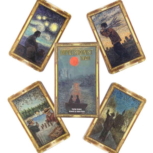 impressionist tarot deck leisure party table game fortune-telling prophecy oracles cards with guide book
impressionist tarot deck leisure party table game fortune-telling prophecy oracles cards with guide book