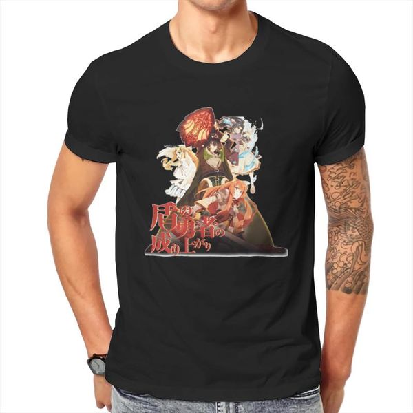 men's t-shirts men rise of the shields ugandas anime iwatanis casual tees, White;black
men's t-shirts men rise of the shields ugandas anime iwatanis casual tees, White;black